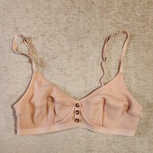 Loves Stories Cotton Bralette Pink Size 2